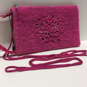 PINK BEADED PHONE CASE